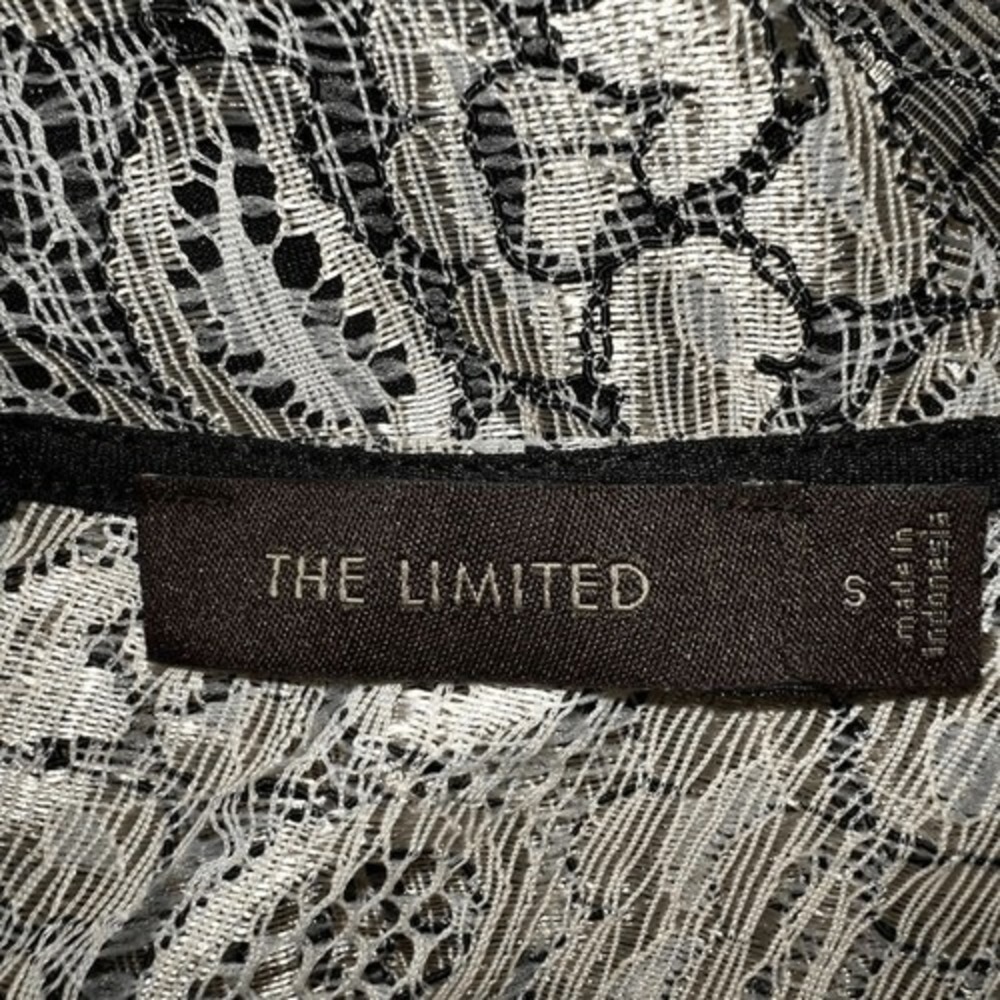 THE LIMITED Gorgeous Black With Champagne Brocade Lace Overlay NWOT Size‎ Small - Picture 9 of 9